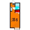リバーサイド亀有 1Rの間取り
