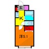 グレイスハイツ東綾瀬 1Kの間取り