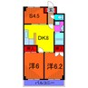 カスティージョ末広 2DK+Sの間取り