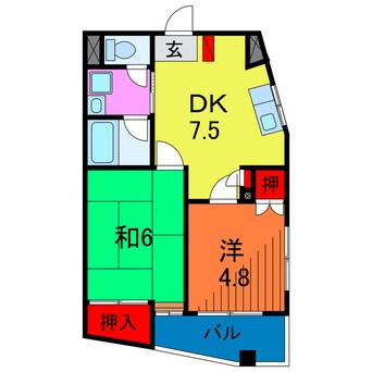 間取図 ブラウンパレス