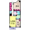 パークホームズ亀有 2LDKの間取り
