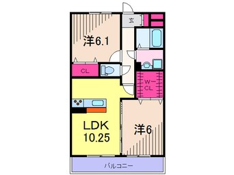 間取図 ファンファーレ新宿