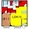 シュバーンⅡ 1LDKの間取り