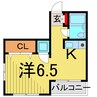 グレースⅢ 1Rの間取り