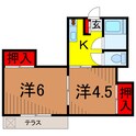 第二コーポ金井の間取図