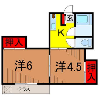 間取図 第二コーポ金井