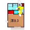 エスポワール 1Kの間取り