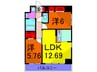 A8 2LDKの間取り