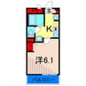 リブリ東金町 1Kの間取り