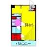 リブリ金町 1Rの間取り