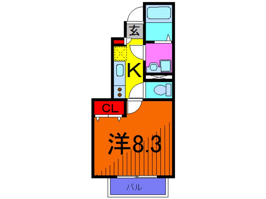間取図 アスピリア　フルール