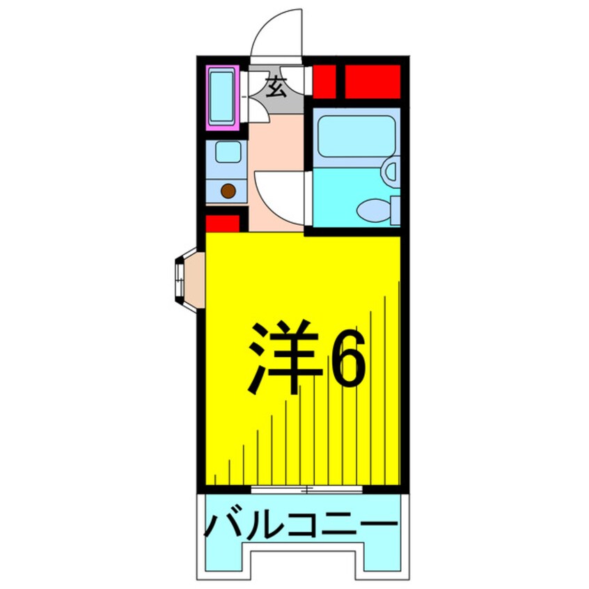 間取図 パレドールお花茶屋