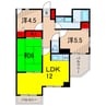 グランコスモＵ 3LDKの間取り