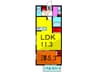 リブリ・コミゾ 1LDKの間取り
