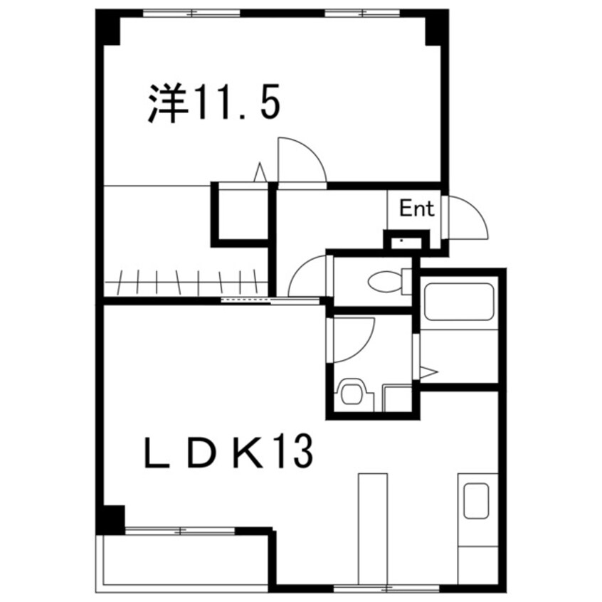 間取図 ハイツ福