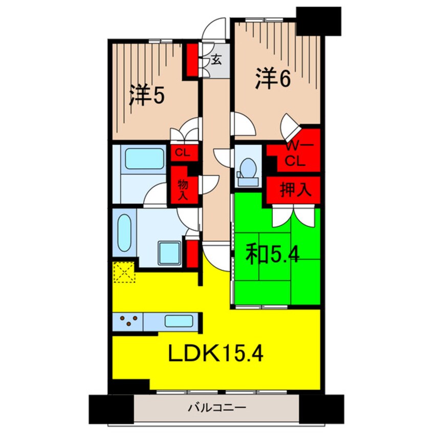 間取図 プラウドシティ金町ガーデン