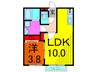 メゾンドジュンキ 1LDKの間取り