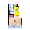 カインドコープⅢ 1Kの間取り