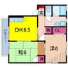 セントパークハイツ 2DKの間取り
