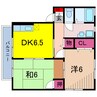 セントパークハイツ 2DKの間取り