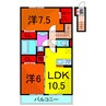 リンデンハイツⅡ 2LDKの間取り