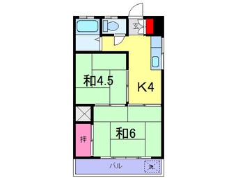 間取図 コーポ東和