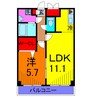 ＫＳ亀有 1LDKの間取り