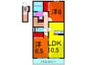 ソラーナⅡ 2LDKの間取り