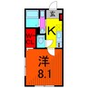 クルール　エスポワール 1Kの間取り