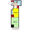 藤和亀有コープⅡ 1DKの間取り