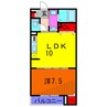 デスパシオ 1LDKの間取り