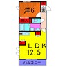 GRAND`PAL堀切菖蒲園 1LDKの間取り