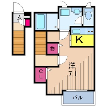 間取図 コンフォール白鳥