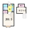 ドゥボワハイツ 1Kの間取り