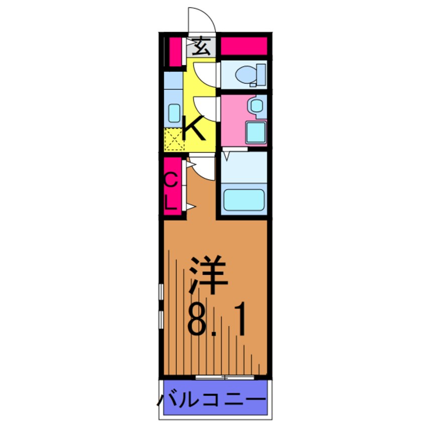 間取図 ジャラン　チャンティック