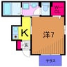 ミューザ 1Kの間取り