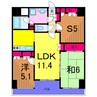 マイキャッスル綾瀬 2LDK+Sの間取り