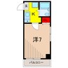 アメニティー中川 1Kの間取り