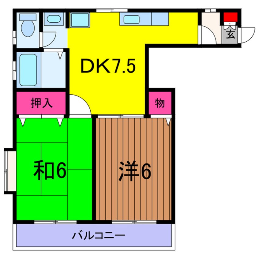 間取図 ファミリーオヌマ