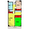 フレール綾瀬２ 2LDKの間取り