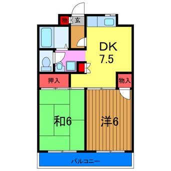 間取図 京成金町線/柴又駅 徒歩10分 1階 築33年