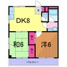 パールマンション 2DKの間取り