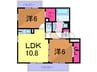 ＲＳＡⅡ 2LDKの間取り