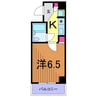 ドミール 1Kの間取り