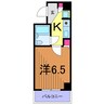ドミール 1Kの間取り