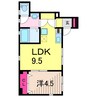 フロール大谷田 1LDKの間取り