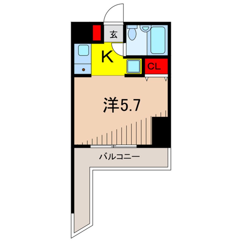 間取図 コスモ亀有Ⅴ