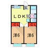 ルミエール塚田 2LDKの間取り