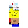 ＨＥＬＩＯＳ　ＢＵＲＧ 1LDKの間取り