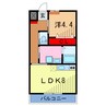 LUMIERE･MIZUMOTO 1LDKの間取り